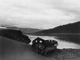 Abandoned Boat on Himalayan Lakeshore