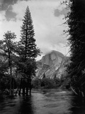Half Dome Over Merced River