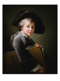 A Young Boy Holding a Portfolio