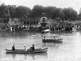 Boaters in Front of Bethesda Terrace  Central Park