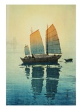 Morning  from a Set of Six Prints of Sailing Boats