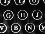 Old Typewriter Keys