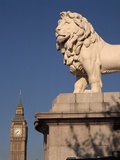 Lion Statue with Big Ben