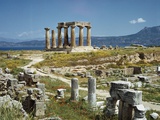 Distant View of the Temple of Apollo at Corinth