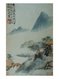 View of a Misty Riverbank from an Album of Twelve Landscape Paintings