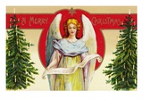 A Merry Christmas with Angel and Christmas Trees