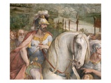 Detail Showing an Armored Man on Horseback from the Oath of the Horatii