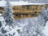 Snow Blankets Spruce Tree House Anasazi Cliff Dwelling at Mesa Verde National Park