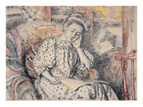 Woman Resting on a Couch