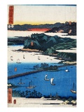 Print of Coastal Scene by Hiroshige
