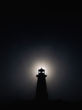 Lighthouse at Night in Peggy's Cove