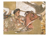 Detail of Alexander the Great from The Battle of Issus Roman Mosaic