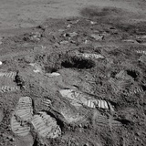 Footprints on the Surface of the Moon