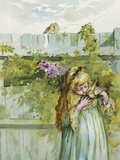 Illustration of a Girl with a Bird
