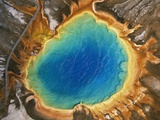 Aerial View of Grand Prismatic Geyser