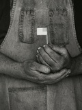 Man Holding Small American Flag