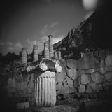 Marbel Column Near Temple of Apollo in Delphi