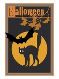 Halloween  with a Black Cat
