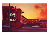 Surf Motel at Sunset  Retro