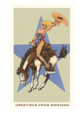 Greetings from Montana  Lady Rider