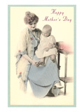 Happy Mother's Day  Mom with Baby's Toe