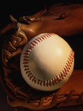 Baseball and a Pitcher's Mitt