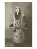 Man in Leopard Motoring Coat