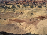 Hiker in the Badlands