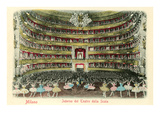 Interior  La Scala Opera House  Milan  Italy
