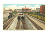 Detroit River Tunnel  Detroit  Michigan