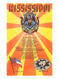 Mississippi Song  Seal  Flag and Flower