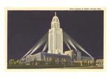 Night  State Capitol  Lincoln  Nebraska