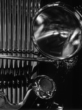 Vintage Automobile Headlight and Grill