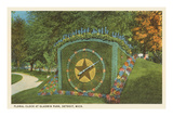 Floral Clock  Gladwin Park  Detroit  Michigan