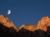 Moon over Streaked Wall Formation