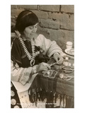 Pueblo Woman Silversmith