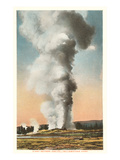 Giant Geyser  Yellowstone Park  Montana