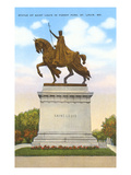 Statue of St Louis  Forest Park  St Louis  Missouri