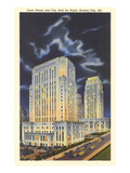 Night  Courthouse and City Hall  Kansas City  Missouri