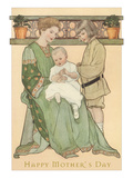 Arts and Crafts Family Scene