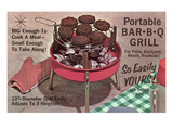 Portable Barbecue Grill  Retro