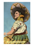 Mexican Senorita with Hat