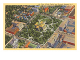 Aerial View  State Capitol  Raleigh  North Carolina