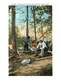Indians Thrashing Wild Rice  Detroit Lakes  Minnesota