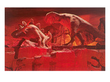 Fiery Dinosaur Diorama