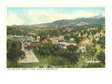 View over Bishops Lodge  Santa Fe  New Mexico
