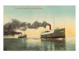 Excursion Steamers on Lake Michigan