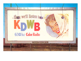 Billboard  Ad for Radio Station  Retro