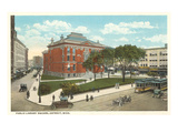Public Library Square  Detroit  Michigan