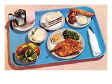 Cafeteria Lunch Tray  Retro